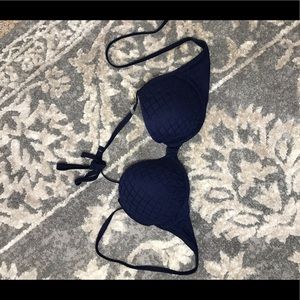 Dark blue Arie swim top.